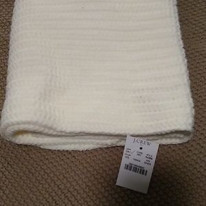 J. Crew Ivory Cable Knit Infinity Scarf